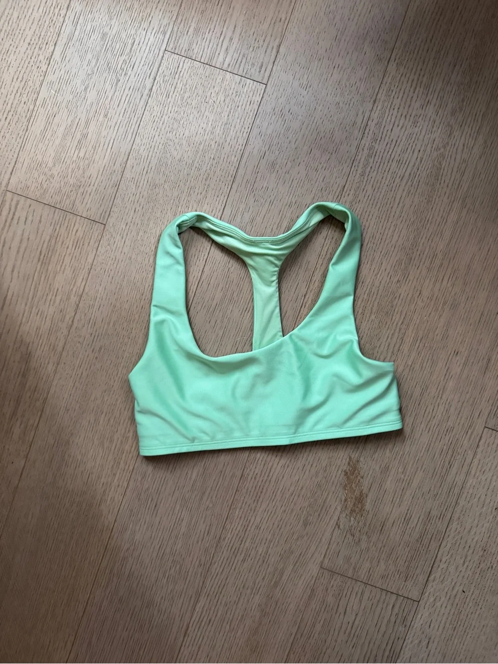 Women’s Mint Green Racerback sports bra Top / lime green